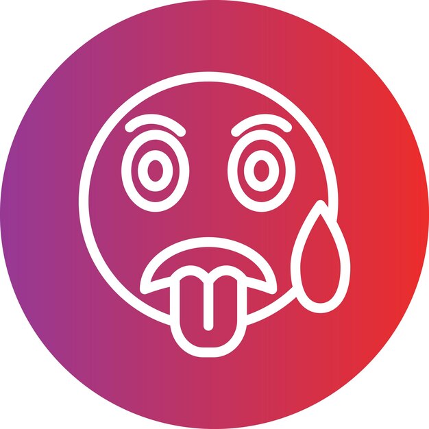 Diseño vectorial Estilo del icono de sudor