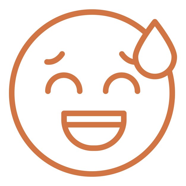 Diseño vectorial Estilo del icono de sudor