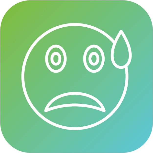 Diseño vectorial Estilo del icono de sudor