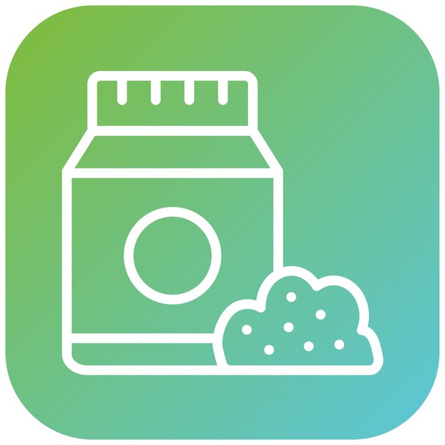 Diseño vectorial Estilo del icono del suelo para macetas