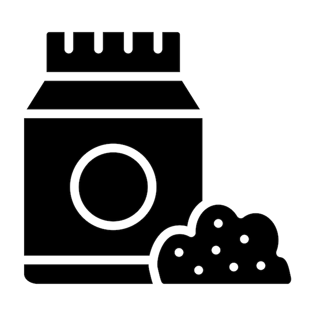 Diseño vectorial Estilo del icono del suelo para macetas