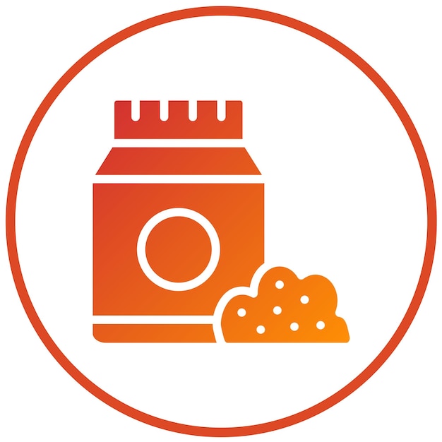 Diseño vectorial Estilo del icono del suelo para macetas