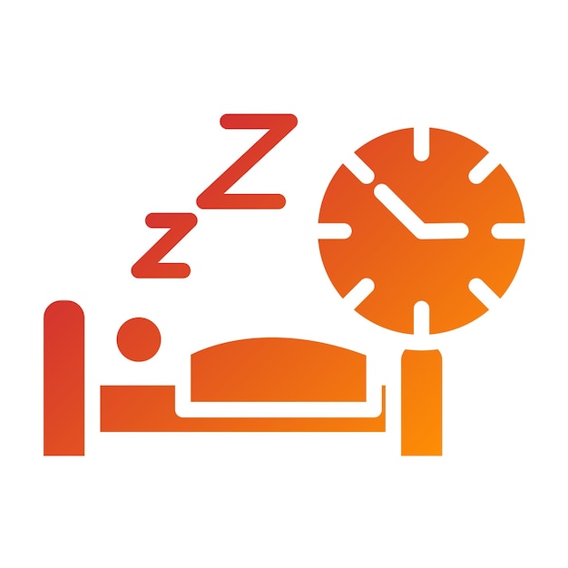 Diseño vectorial de estilo de icono de sueño saludable