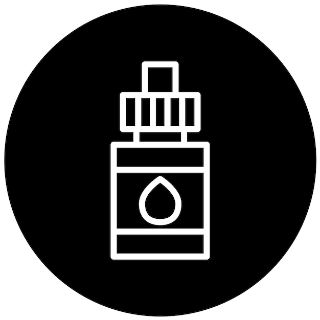Diseño vectorial Estilo del icono del suero