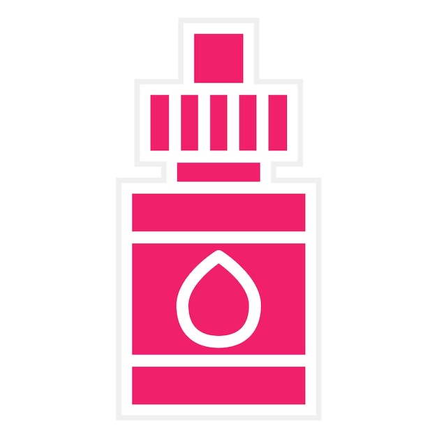 Diseño vectorial Estilo del icono del suero