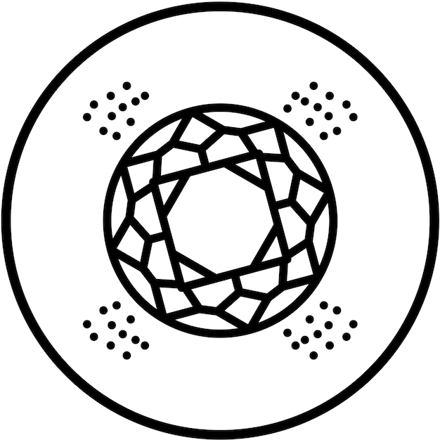 Diseño vectorial Estilo de icono suntuoso