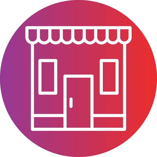Diseño vectorial Estilo de icono de supermercado
