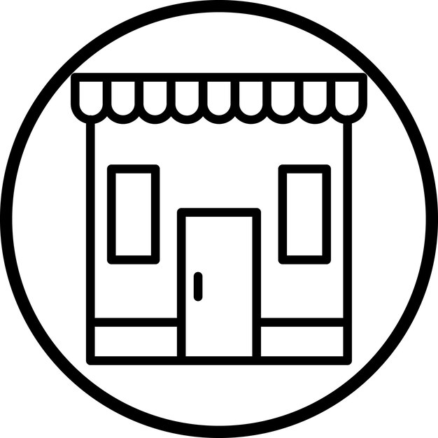Diseño vectorial Estilo de icono de supermercado