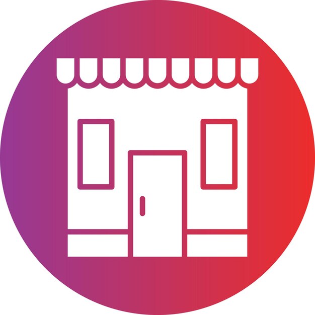 Diseño vectorial Estilo de icono de supermercado