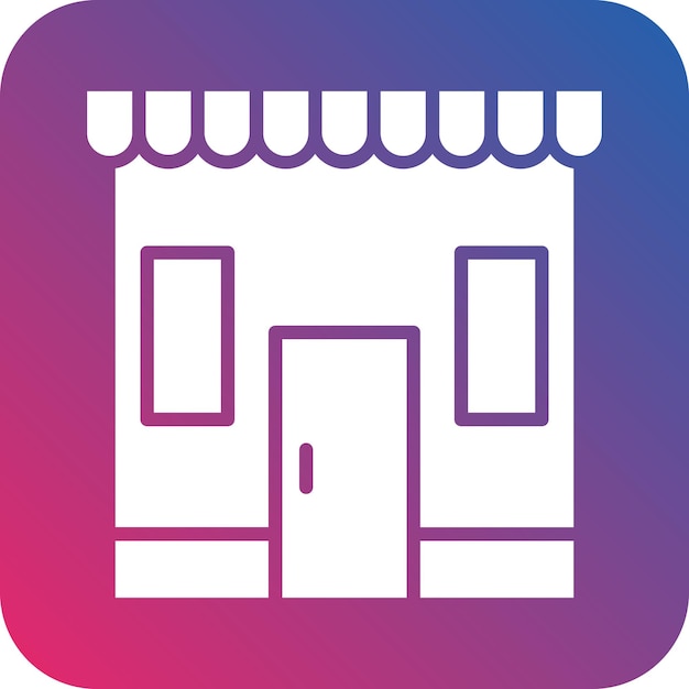 Diseño vectorial Estilo de icono de supermercado