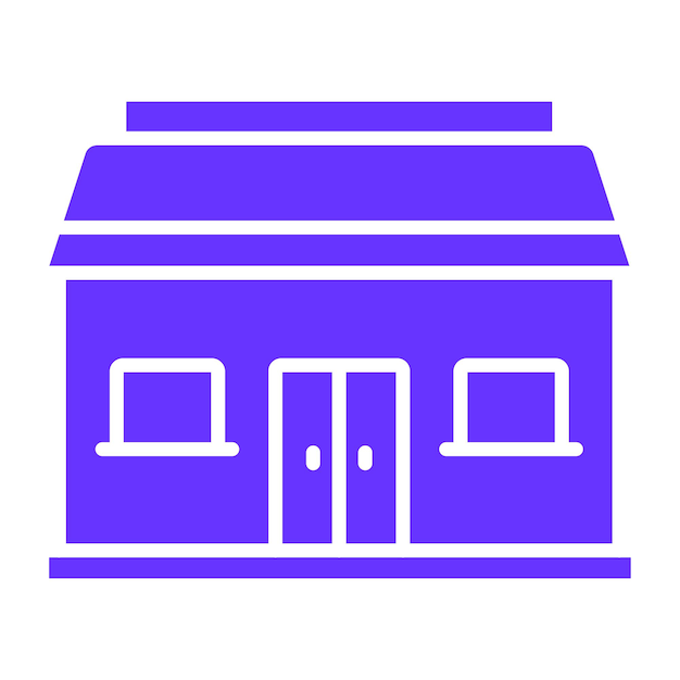 Diseño vectorial Estilo de icono de supermercado