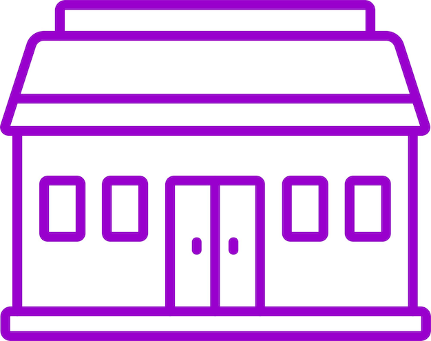 Diseño vectorial Estilo de icono de supermercado