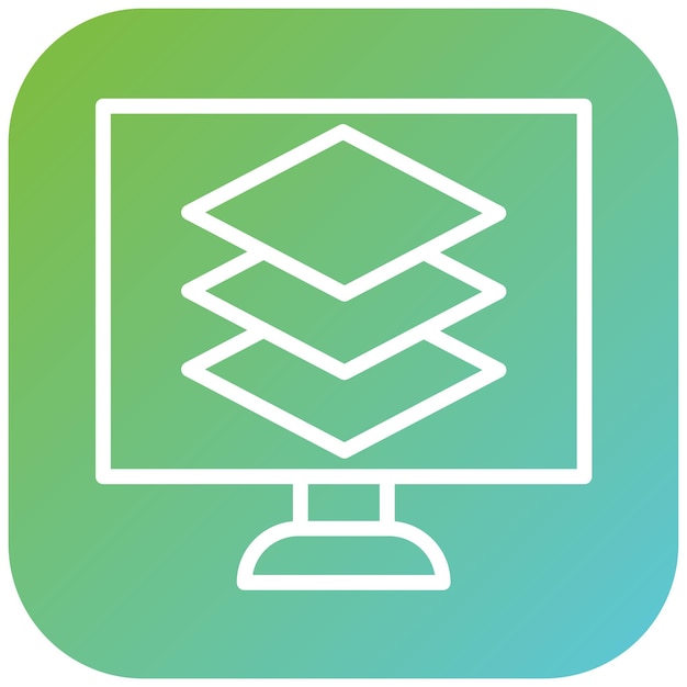 Diseño vectorial Estilo de icono de superposición digital