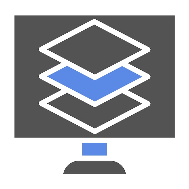 Diseño vectorial Estilo de icono de superposición digital