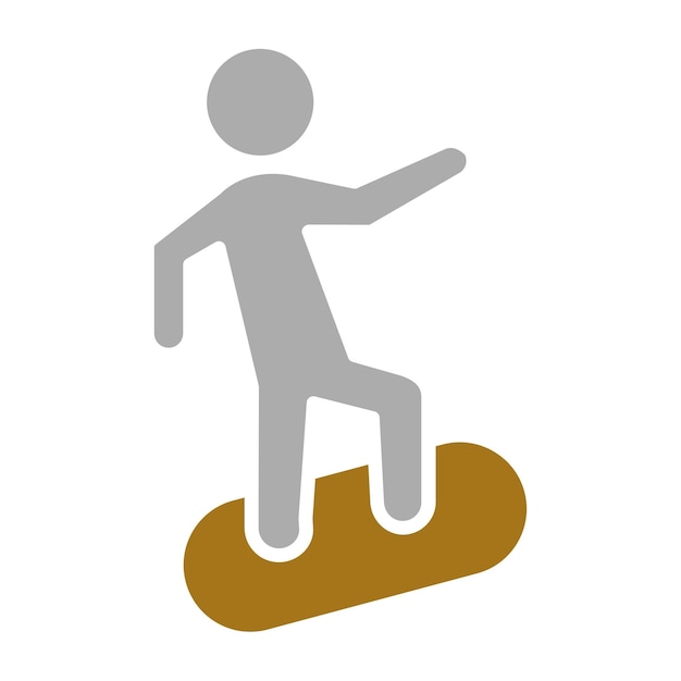 Diseño vectorial de estilo de icono de surf