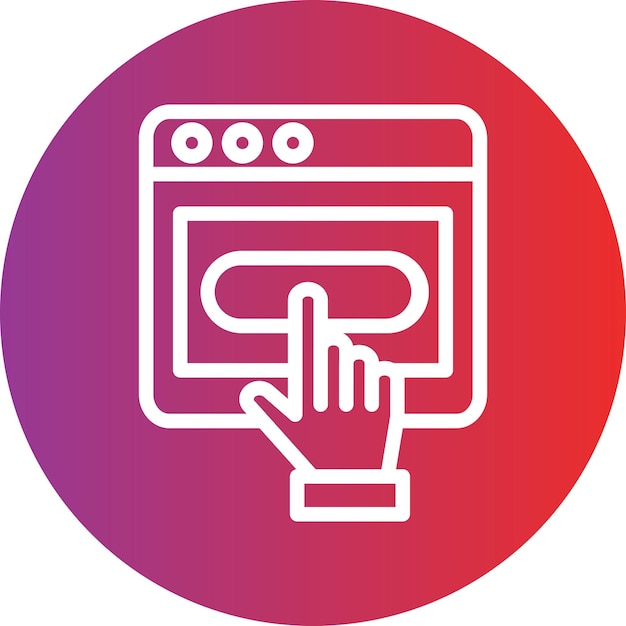 Diseño vectorial Estilo del icono de suscripción de noticias
