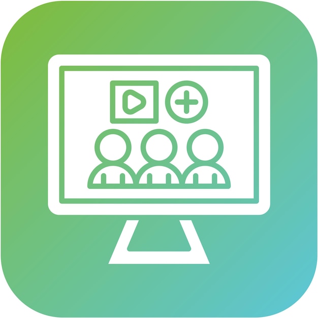 Diseño vectorial Estilo del icono de los suscriptores