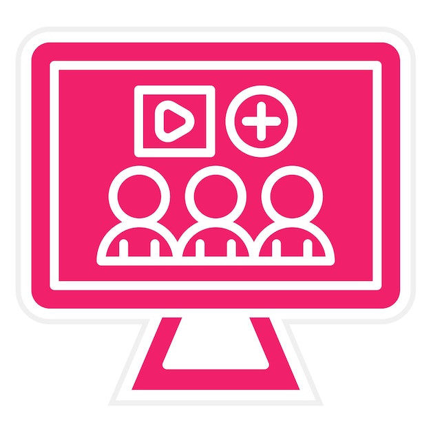 Diseño vectorial Estilo del icono de los suscriptores
