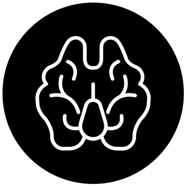 Diseño vectorial de estilo de icono de susurro de nuez