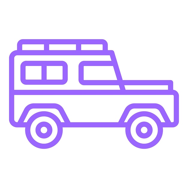 Diseño vectorial Estilo del icono Suv