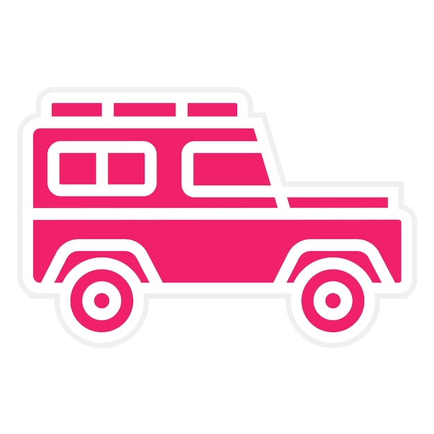 Diseño vectorial Estilo del icono Suv