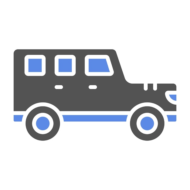 Diseño vectorial Estilo del icono Suv