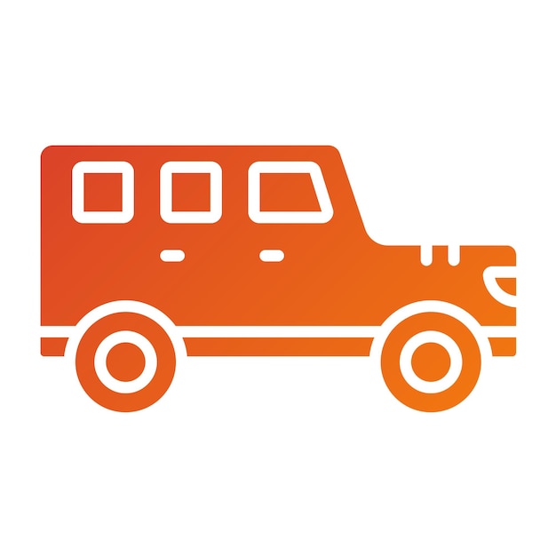 Diseño vectorial Estilo del icono Suv