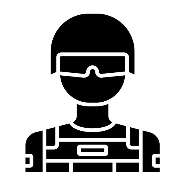 Diseño vectorial Estilo de icono Swat