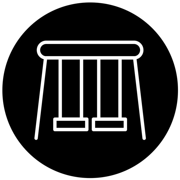 Diseño vectorial Estilo del icono de swing