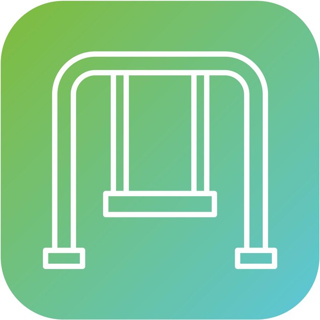Diseño vectorial Estilo del icono de swing