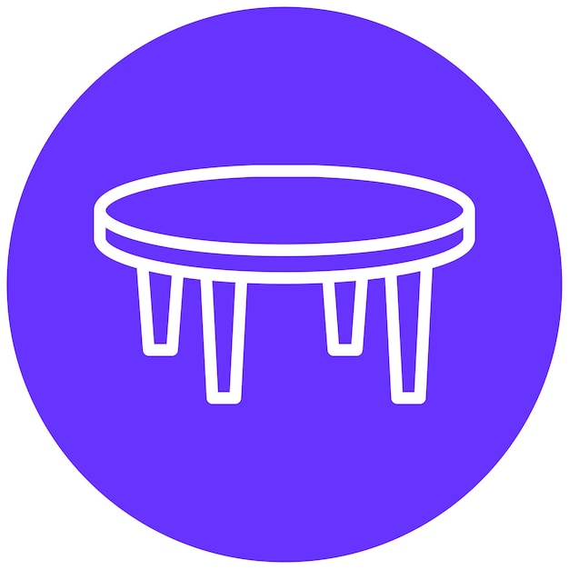 Diseño vectorial Estilo del icono de la tabla de borde en vivo