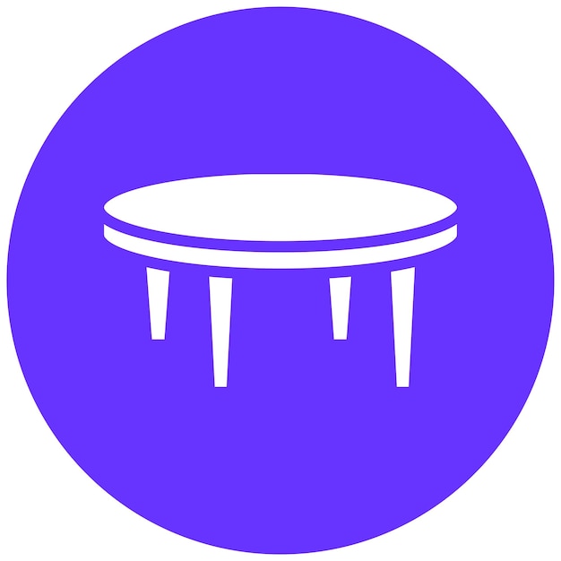 Diseño vectorial Estilo del icono de la tabla de borde en vivo