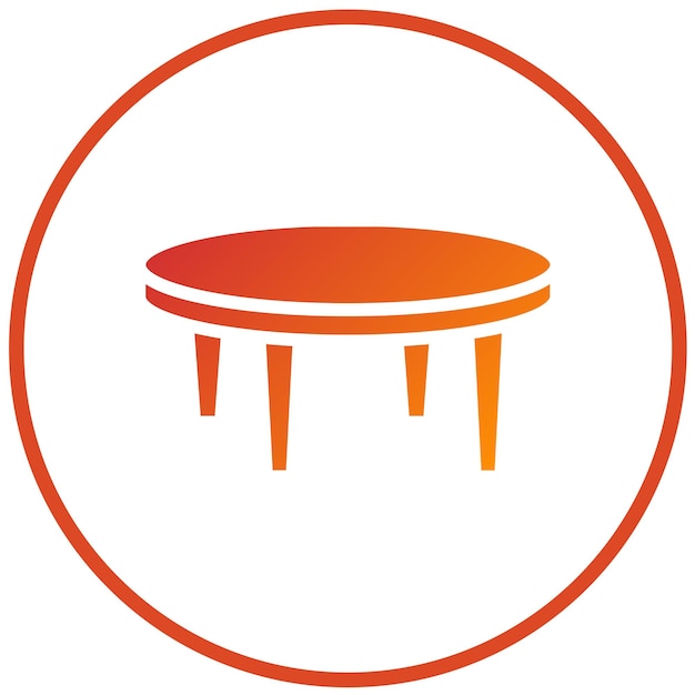 Diseño vectorial Estilo del icono de la tabla de borde en vivo