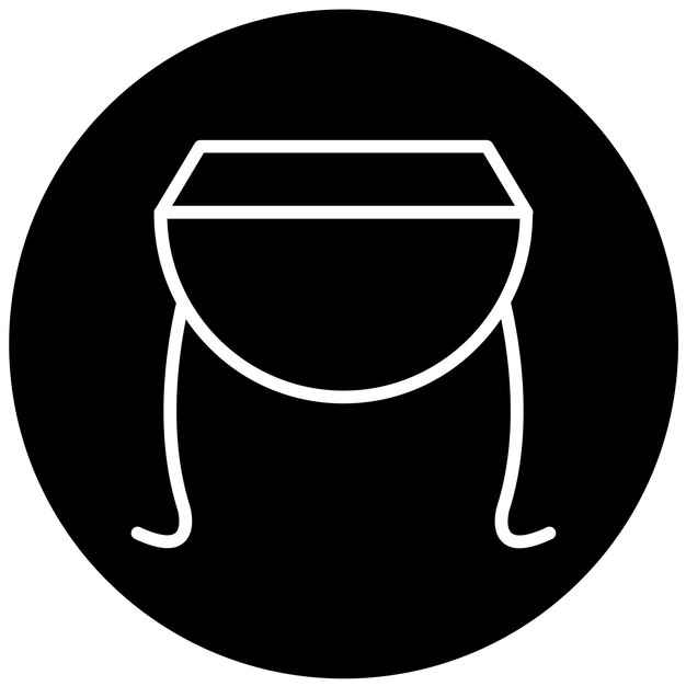 Diseño vectorial Estilo del icono de la tabla DropLeaf