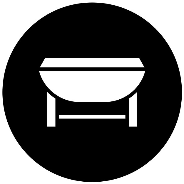 Diseño vectorial Estilo del icono de la tabla DropLeaf