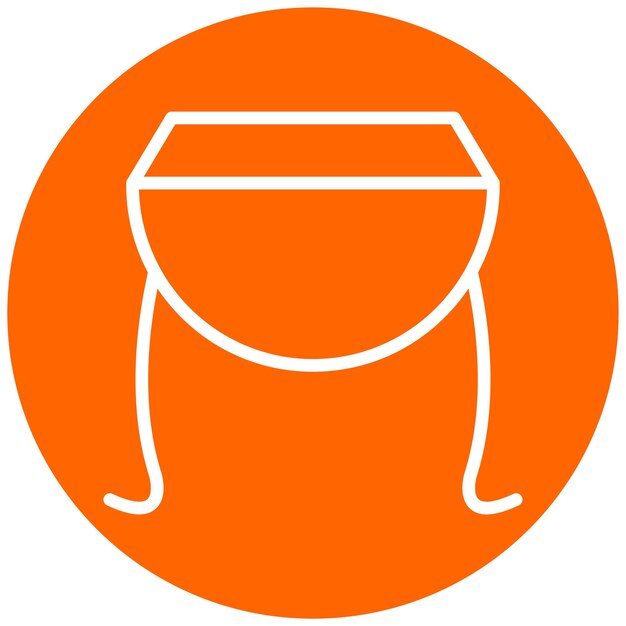 Diseño vectorial Estilo del icono de la tabla DropLeaf