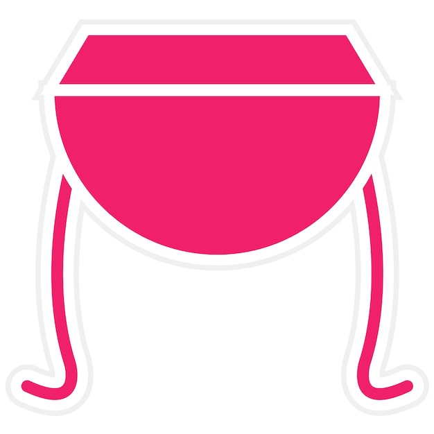Diseño vectorial Estilo del icono de la tabla DropLeaf