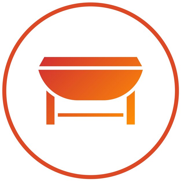 Diseño vectorial Estilo del icono de la tabla DropLeaf