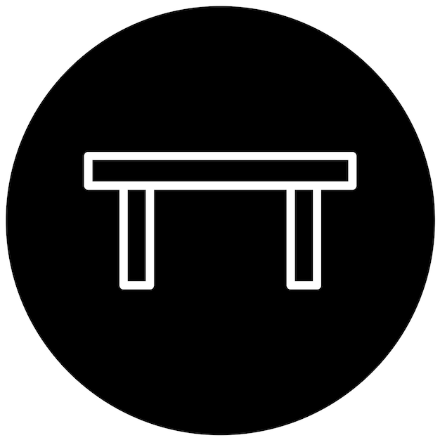 Diseño vectorial Estilo del icono de la tabla de entrada