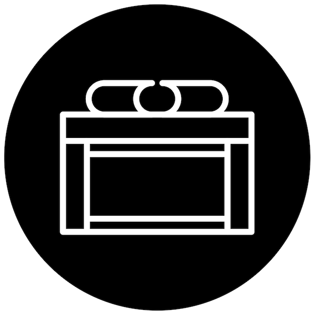 Diseño vectorial Estilo de icono de tabla estrecha