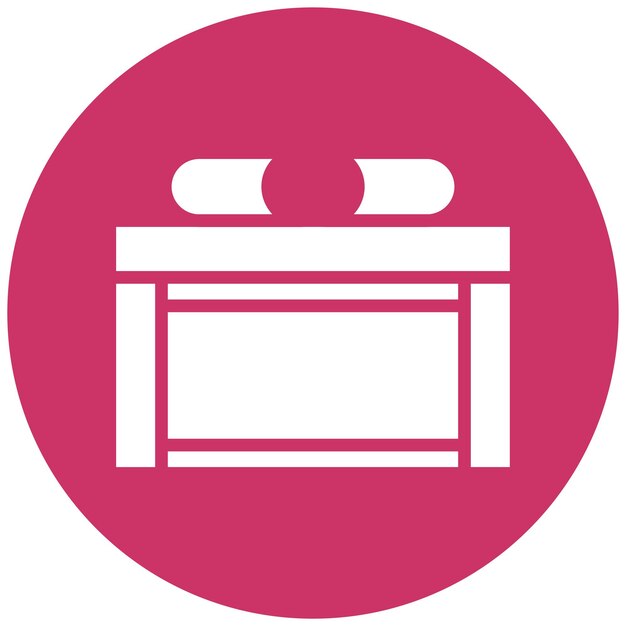 Diseño vectorial Estilo de icono de tabla estrecha