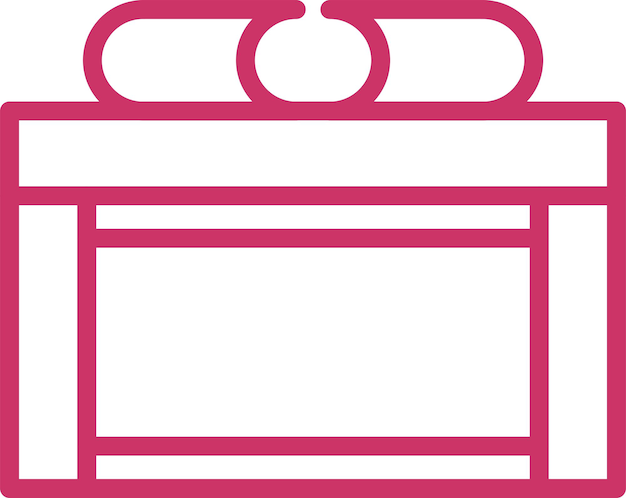 Diseño vectorial Estilo de icono de tabla estrecha