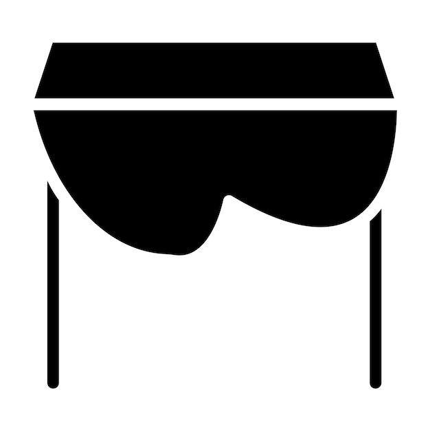 Diseño vectorial Estilo del icono de la tabla de la hoja de mariposa