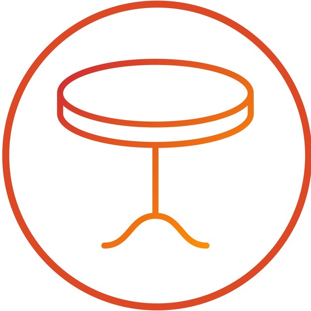 Diseño vectorial Estilo del icono de la tabla de inclinación