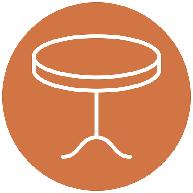 Diseño vectorial Estilo del icono de la tabla de inclinación