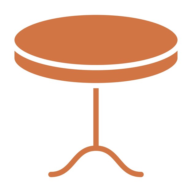 Diseño vectorial Estilo del icono de la tabla de inclinación