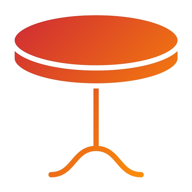Diseño vectorial Estilo del icono de la tabla de inclinación