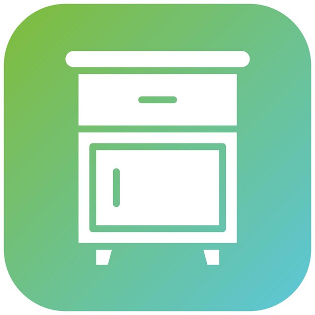Diseño vectorial Estilo del icono de la tabla lateral