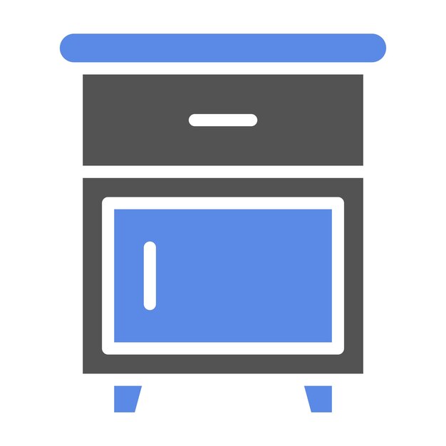 Diseño vectorial Estilo del icono de la tabla lateral
