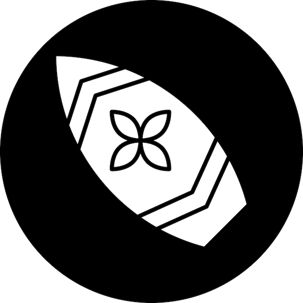 Diseño vectorial Estilo del icono de la tabla de surf